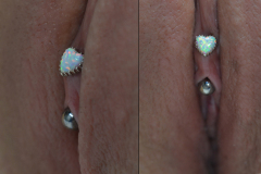 12g 1-4in opal heart VCH