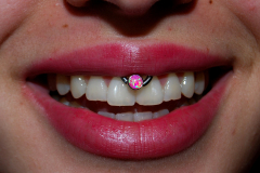 Pink opal smiley